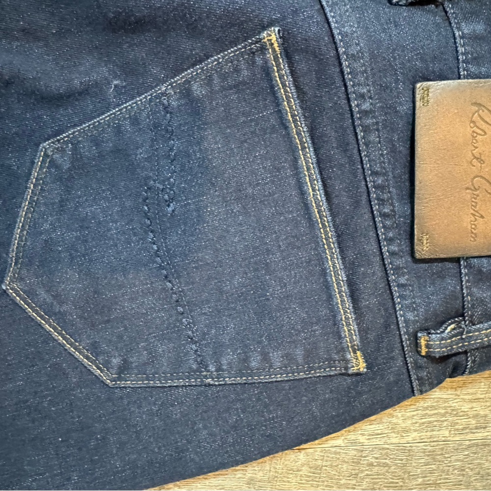 Robert Graham New Men's Straight Jeans in Dark Indigo 32/30 - Picture 9 of 10